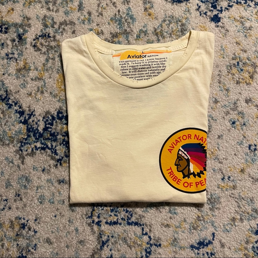Aviator Nation Tribe of Peace Boyfriend Tee